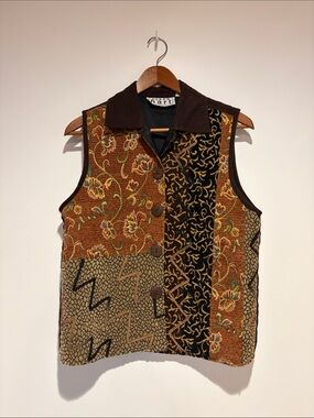 Keren Hart Vintage Tapestry Vest
